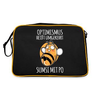 Optimisme injuste Sumsi avec Po Bee Bee Bee - Sac Retro - noir/or - Dos