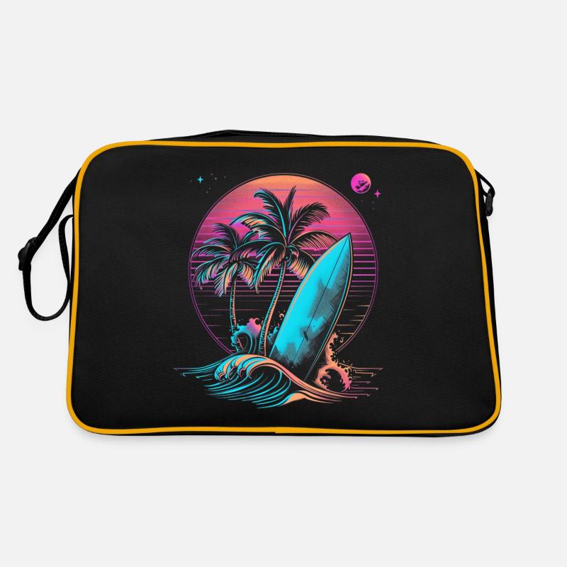 Surfing Retro Wave Surfer Gift Retro Bag