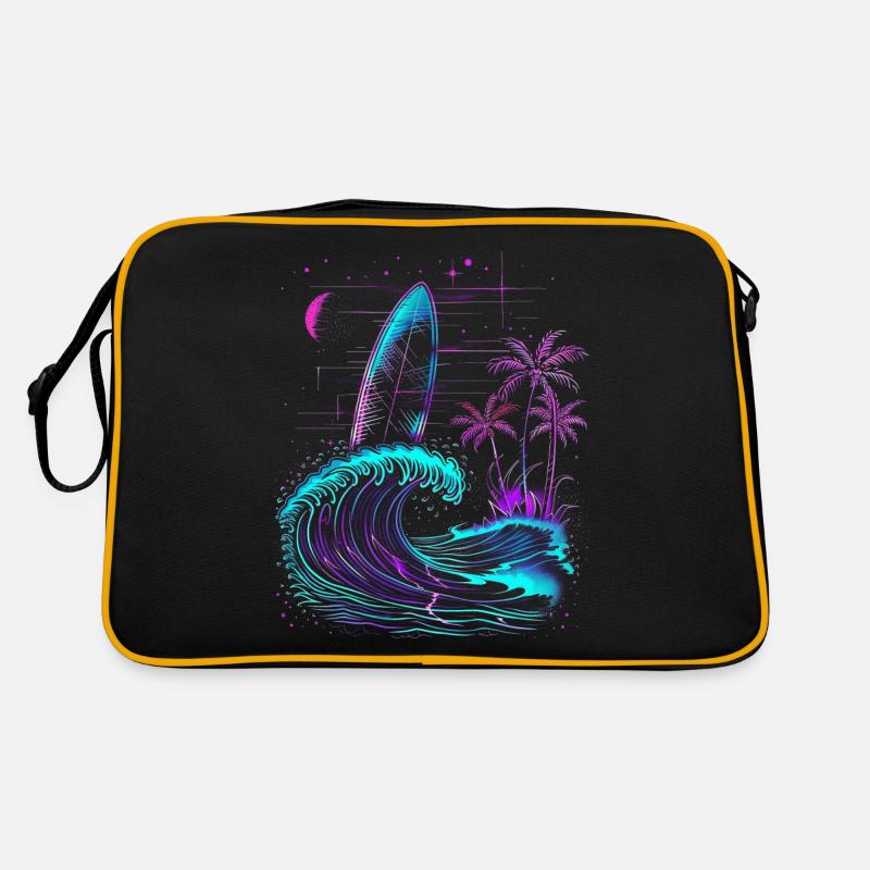 Surfen Retro Wave Surfer Geschenk Retro Tasche