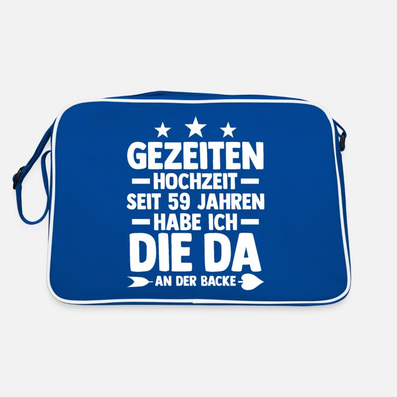 Marriage Tidal Wedding 59 Years Married Wedding Retro Bag