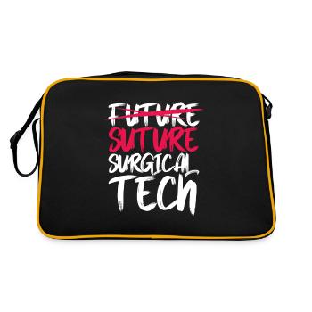 Future Suture surgical tech - Retro Tasche - Schwarz/Gold - Hinten
