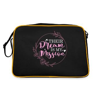 Leur rêve, c’est ma mission Mère porteuse - Sac Retro - noir/or - Dos