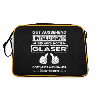 Glasses Handsome Intelligent - Retro Bag - black/gold - Back