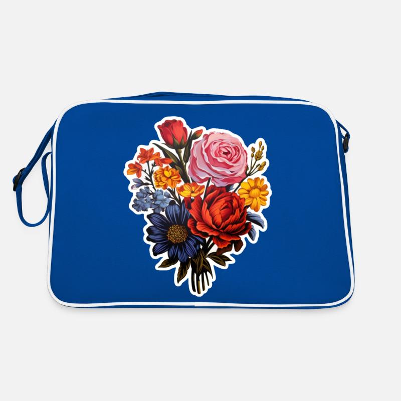 Blumenstrauß Retro Tasche