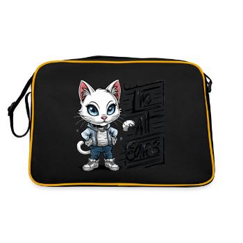 I'M ALL EARS - Retro Bag - black/gold - Back
