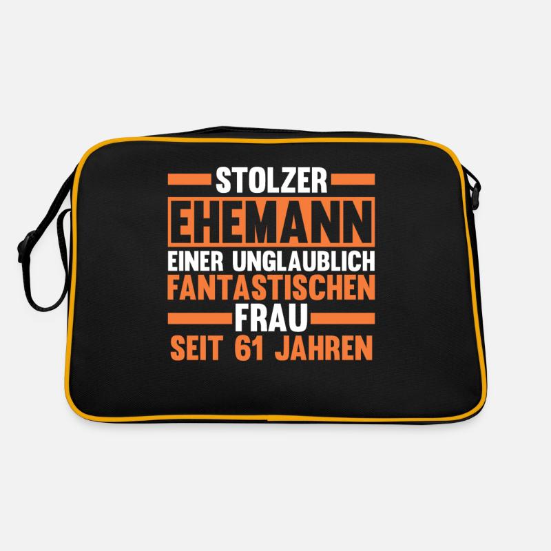 Marriage Elms Wedding 61 Years Married Weddings Retro Bag