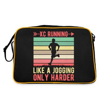 Funny XC Running Gift XC Runner Edition - Retro Bag - black/gold - Back