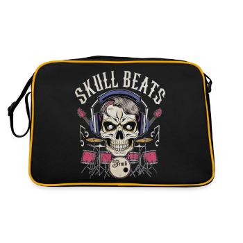 SKULL BEATS - Retro Bag - black/gold - Back