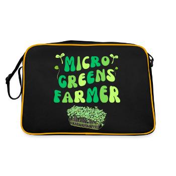 AGRICULTEUR DE MICRO-POUSSES | Germes de jardinage urbain - Sac Retro - noir/or - Dos