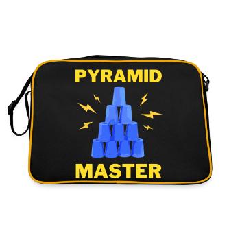 PCUP STAPELBECHER SPORTYRAMID MASTER - Retro Tasche - Schwarz/Gold - Hinten