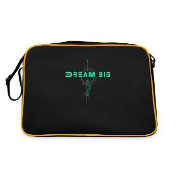 Dream Big, Reach Higher: Aspire to Greatness - Retro Bag - black/gold - Back