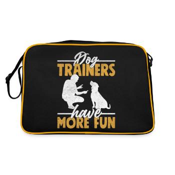 Les dresseurs de chiens ont plus de plaisir à dire le dressage - Sac Retro - noir/or - Dos