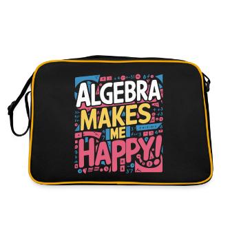 L’ALGÈBRE ME REND HEUREUX - Sac Retro - noir/or - Dos