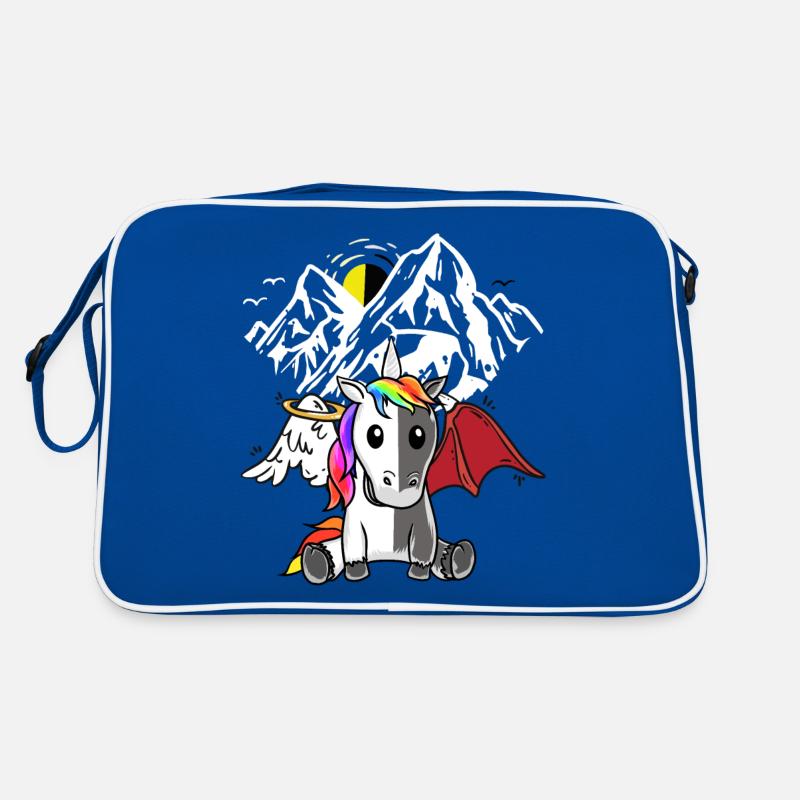 Unicorn Demon Angel Devil Satanic Mythical Creature Retro Bag