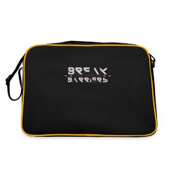 Break Barriers: Forge Your Path - Retro Bag - black/gold - Back