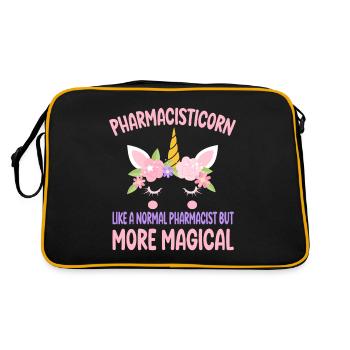 Pharmacien licorne comme un pharmacien normal cadeaux - Sac Retro - noir/or - Dos