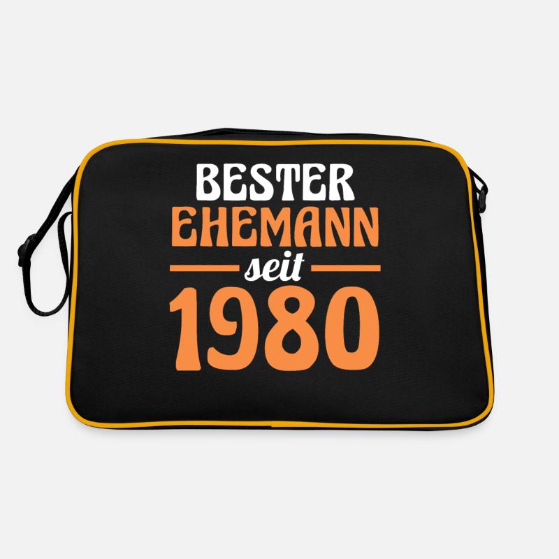 Valentinstag Bester Ehemann Seit 1980 Retro Tasche