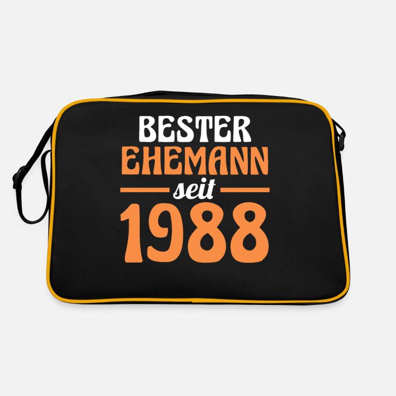 Valentinstag Bester Ehemann Seit 1988 Retro Tasche