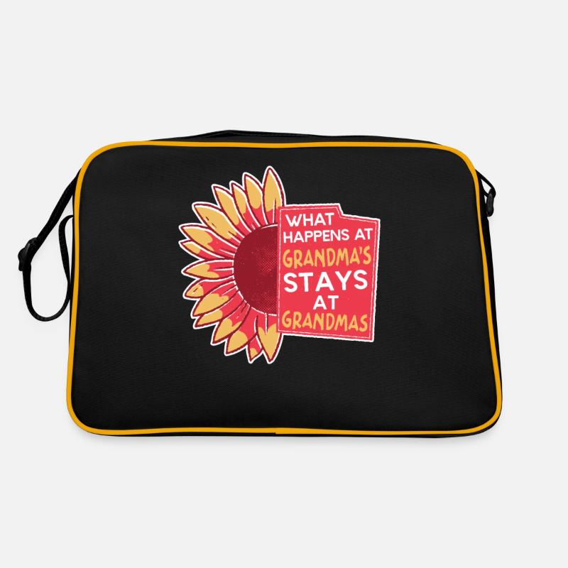 Was Bei Oma Passiert Bleibt Bei Oma Retro Tasche