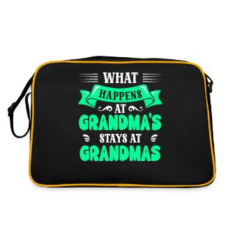 Que se passe-t-il chez grand-mère - Sac Retro - noir/or - Dos