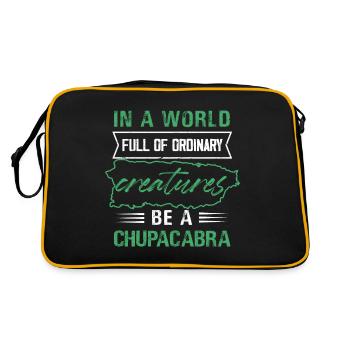In A World Full Of Ordinary Creatures Be A - Retro Bag - black/gold - Back