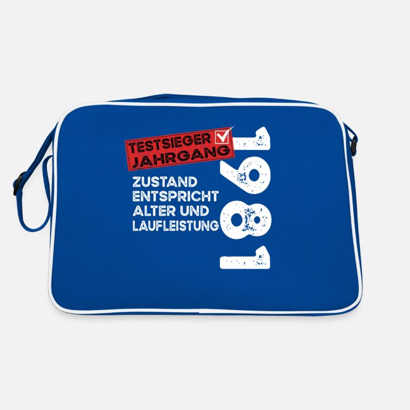 Vainqueur du test d’anniversaire de 43 ans Vintage 1981 Sac Retro