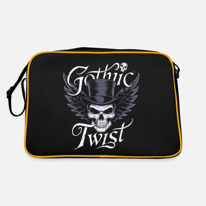 TOUCHE GOTHIQUE - Sac Retro - noir/or