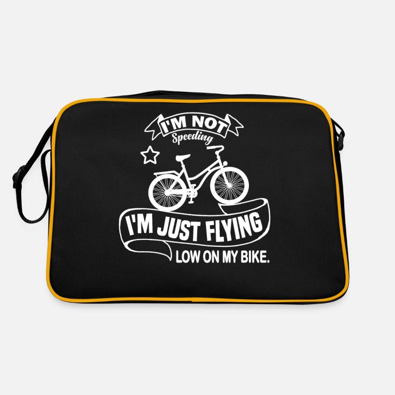 Je ne fais pas d’excès de vitesse, je vole juste bas sur mon vélo. Sac Retro