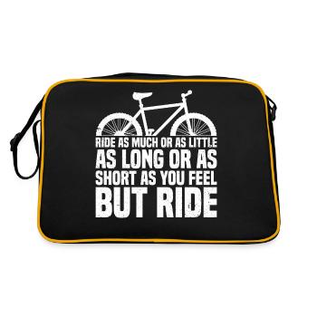 Roulez autant ou aussi peu, aussi longtemps ou aussi court que - Sac Retro - noir/or - Dos