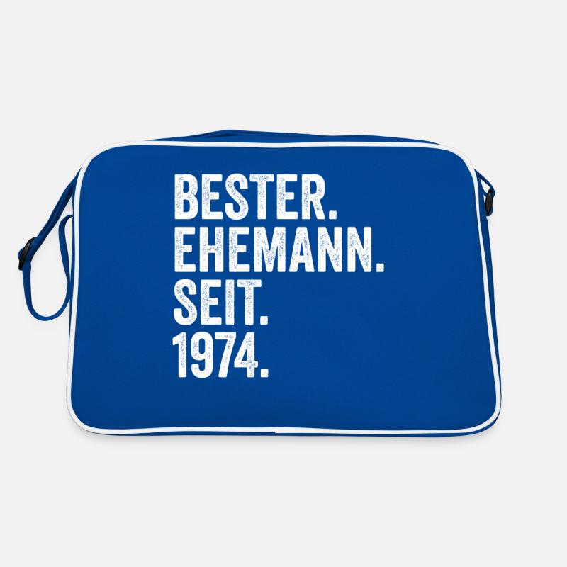 Valentinstag Bester Ehemann Seit 1974 Retro Tasche