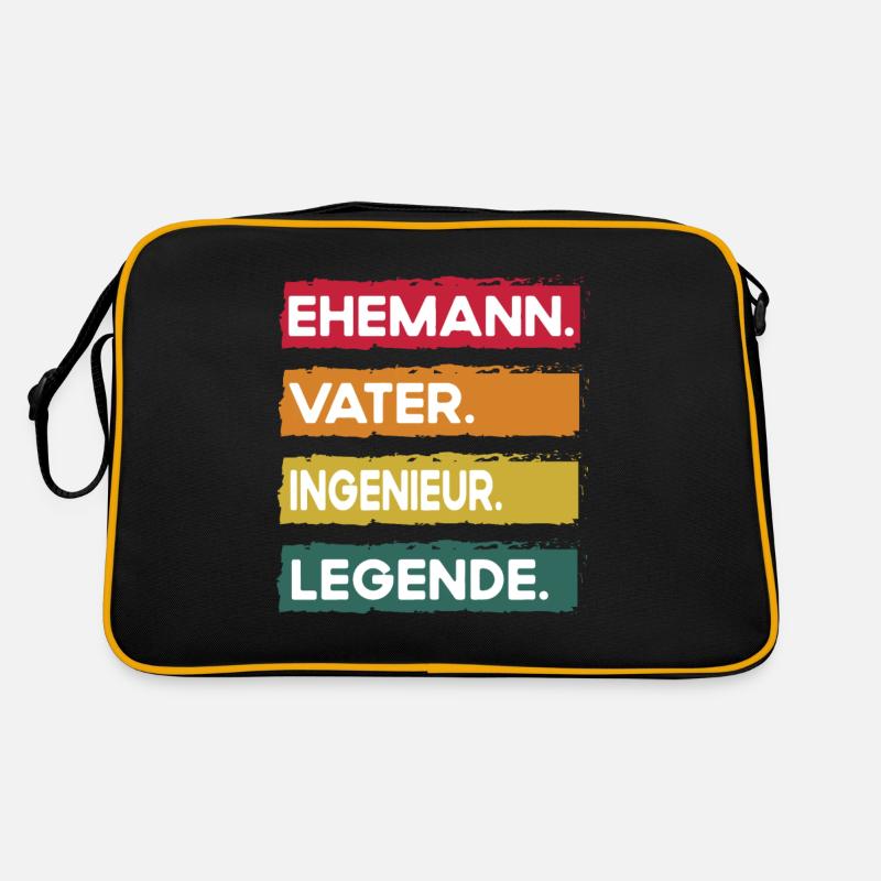 Husband Father Engineer Legend Father's Day Retro Bag