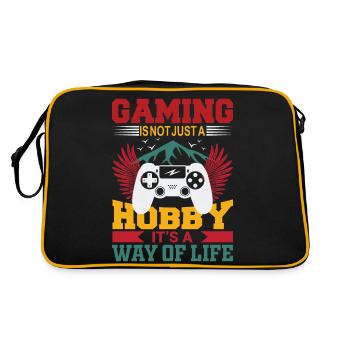 Le jeu n’est pas seulement un passe-temps, c’est un mode de vie. - Sac Retro - noir/or - Dos