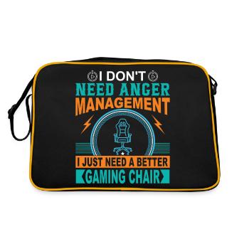 I Don't Need Anger Management, I Just Need A Bette - Retro Bag - black/gold - Back