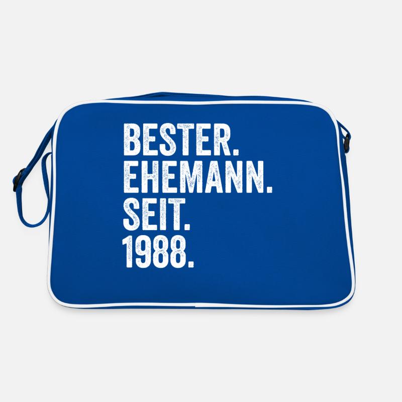 Valentinstag Bester Ehemann Seit 1988 Retro Tasche
