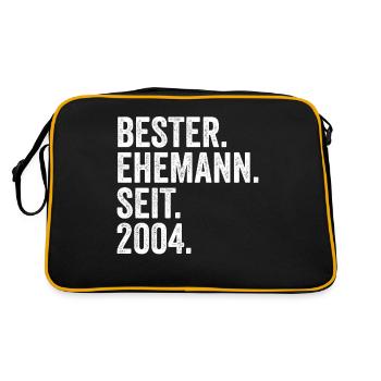 Valentine's Day Best Husband Since 2004 - Retro Bag - black/gold - Back