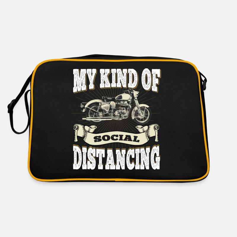 Mon type de distanciation sociale - Moto Sac Retro