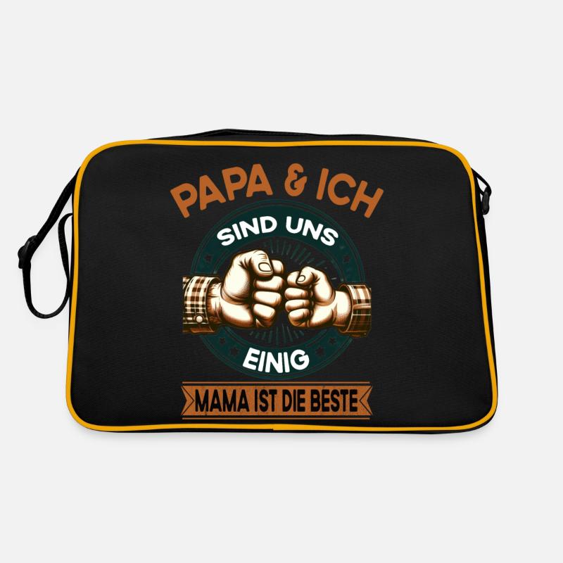 Papa & Ich sind uns einig Mutter Mama ist die Retro Tasche