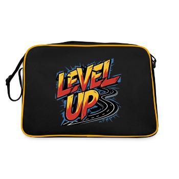 LEVEL UP - Retro Bag - black/gold - Back