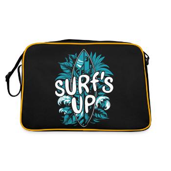 SURF'S UP - Retro Bag - black/gold - Back