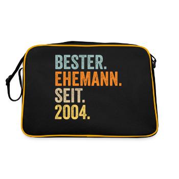 Valentine's Day Best Husband Since 2004 - Retro Bag - black/gold - Back