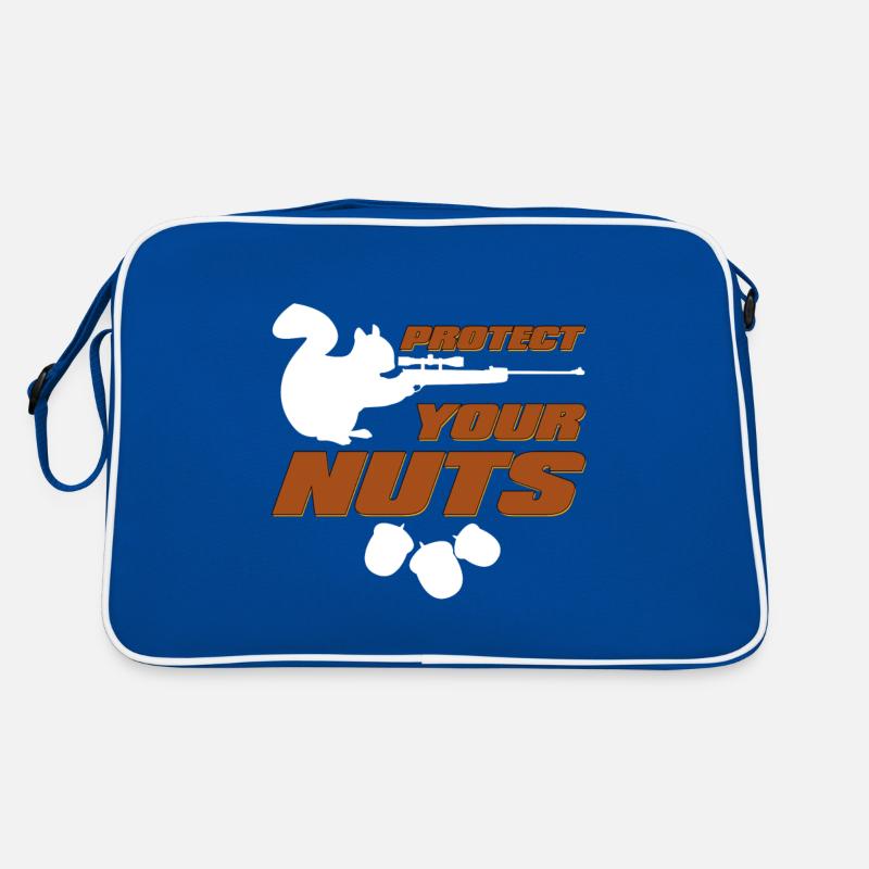 Protégez vos noix Funny Squirrel avec un pistolet Chipmunk Sac Retro