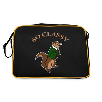 Vêtements d’écureuil si classe Amia Amoureux des animaux - Sac Retro - noir/or - Dos