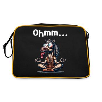 Ohmmm drôle yoga méditation sport - Sac Retro - noir/or - Dos