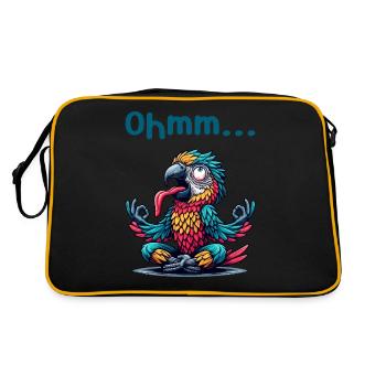 Ohmmm drôle yoga méditation sport - Sac Retro - noir/or - Dos
