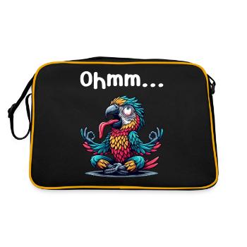 Ohmmm drôle yoga méditation sport - Sac Retro - noir/or - Dos