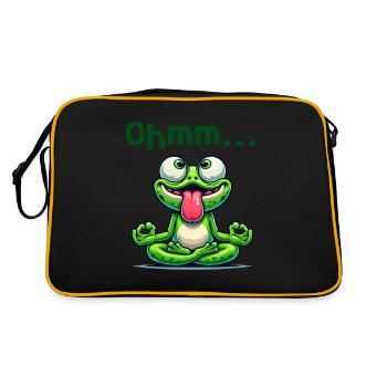 Ohmmm drôle yoga méditation sport - Sac Retro - noir/or - Dos