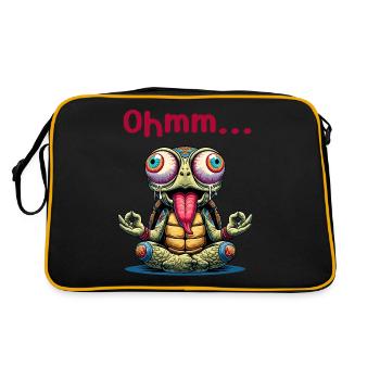 Ohmmm drôle yoga méditation sport - Sac Retro - noir/or - Dos
