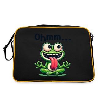 Ohmmm drôle yoga méditation sport - Sac Retro - noir/or - Dos