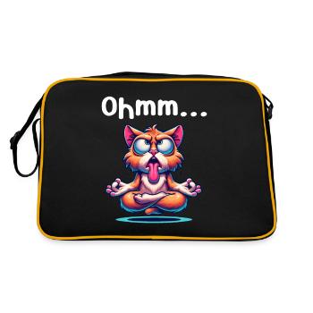 Ohmmm drôle yoga méditation sport - Sac Retro - noir/or - Dos