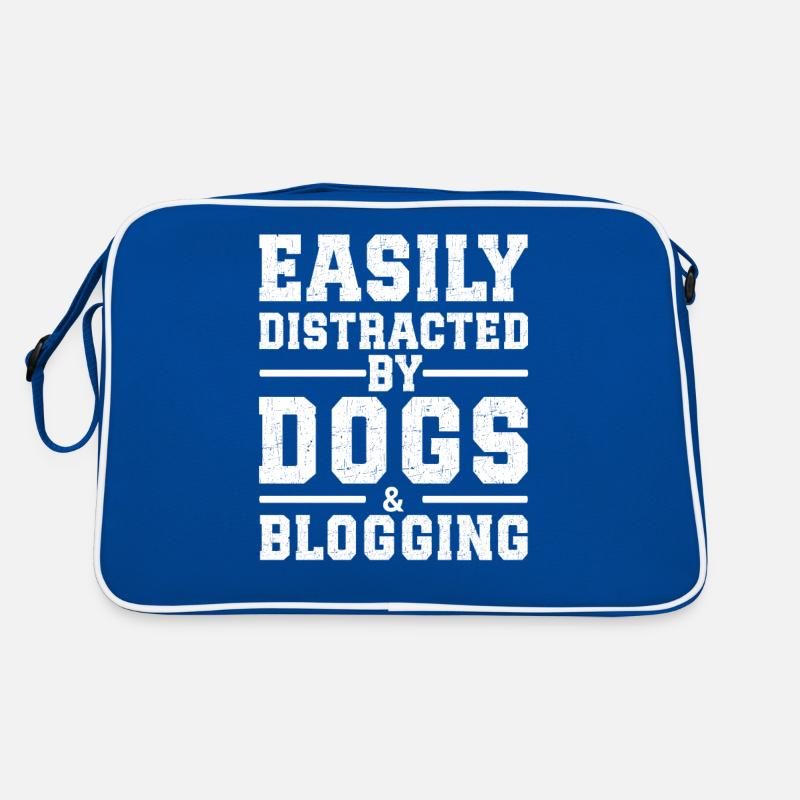 Facilement distrait par les chiens et les blogs Sac Retro